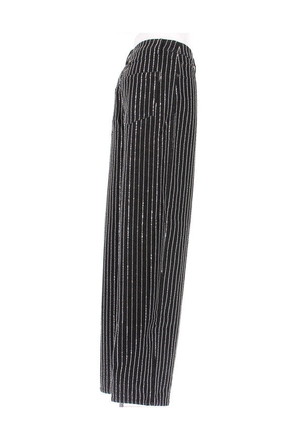 Pantalon noir à sequins