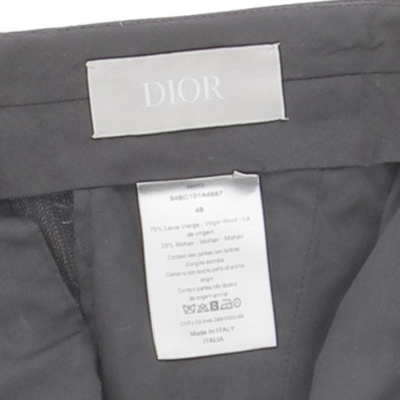 Pantalon rayé en laine
