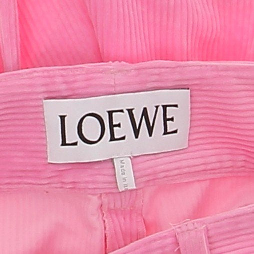 Pantalon en velours rose