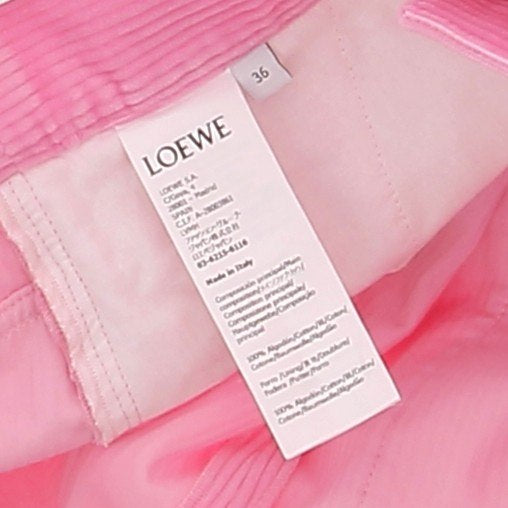Pantalon en velours rose