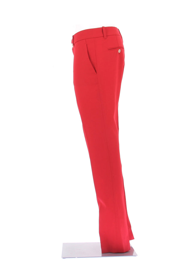 Pantalon en laine rouge