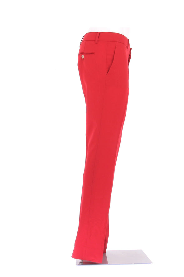 Pantalon en laine rouge