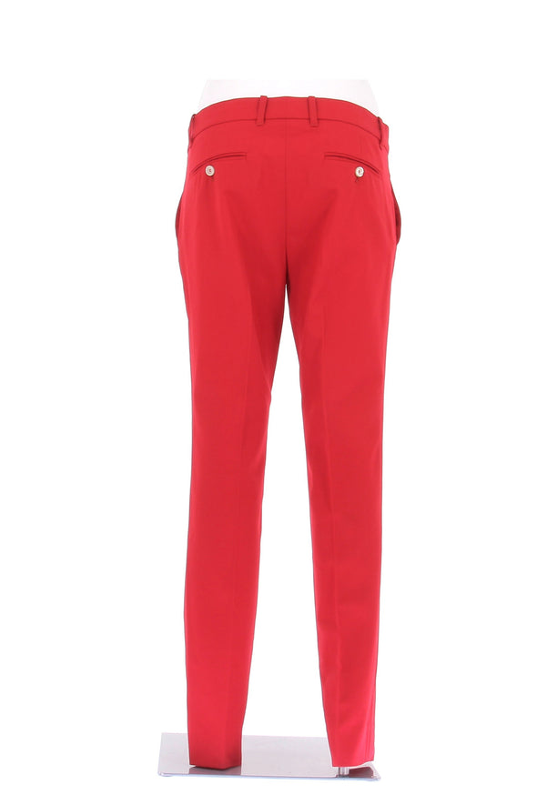 Pantalon en laine rouge
