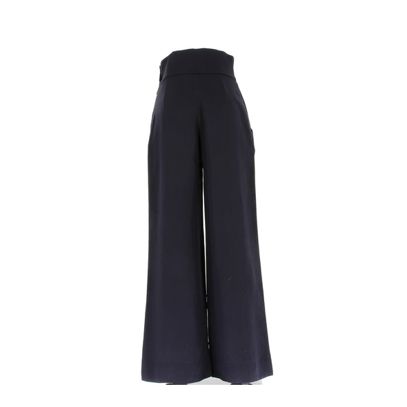 Pantalon en laine marine