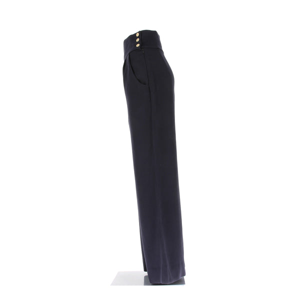 Pantalon en laine marine