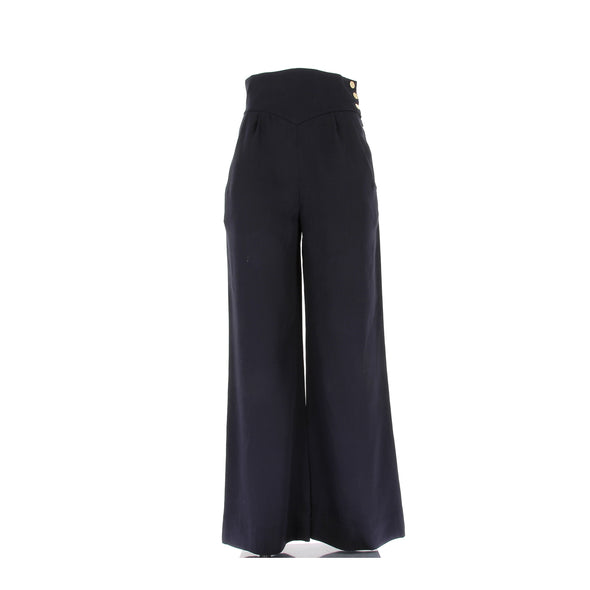 Pantalon en laine marine
