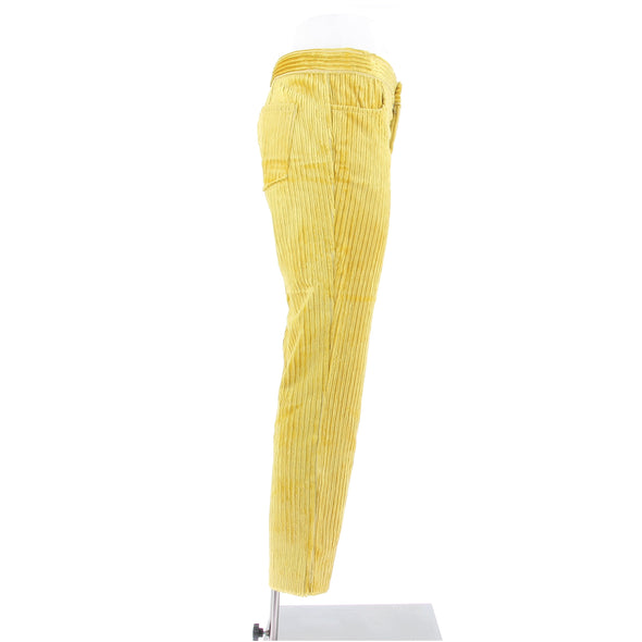 Pantalon en velours jaune