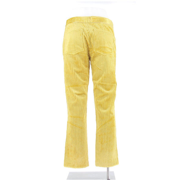 Pantalon en velours jaune