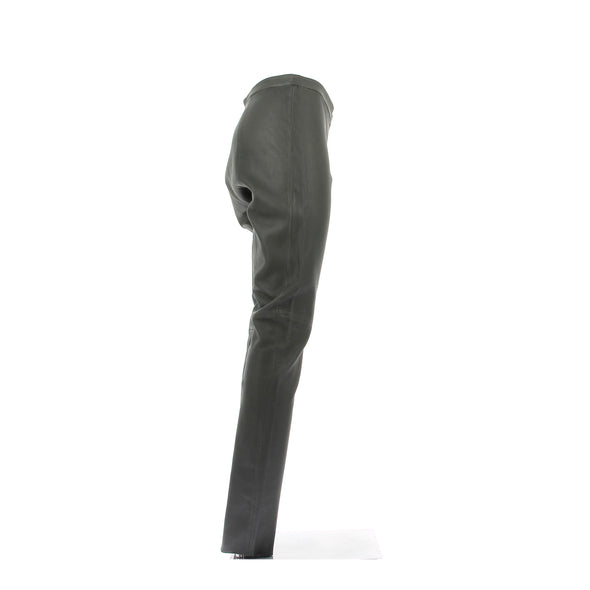 Pantalon en cuir vert