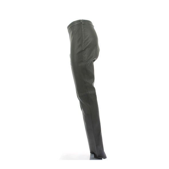 Pantalon en cuir vert