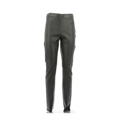 Pantalon en cuir vert