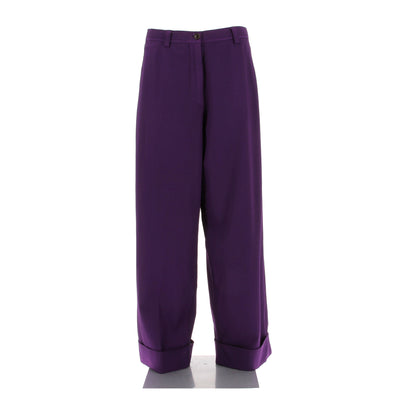 Pantalon en laine violet