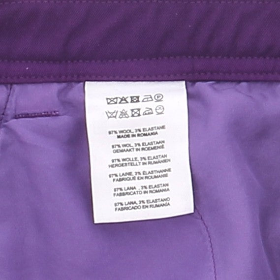 Pantalon en laine violet