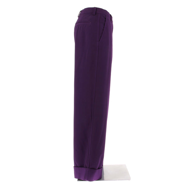 Pantalon en laine violet