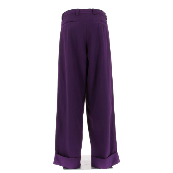 Pantalon en laine violet