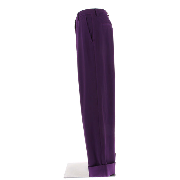 Pantalon en laine violet