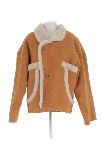 Peau lainée camel