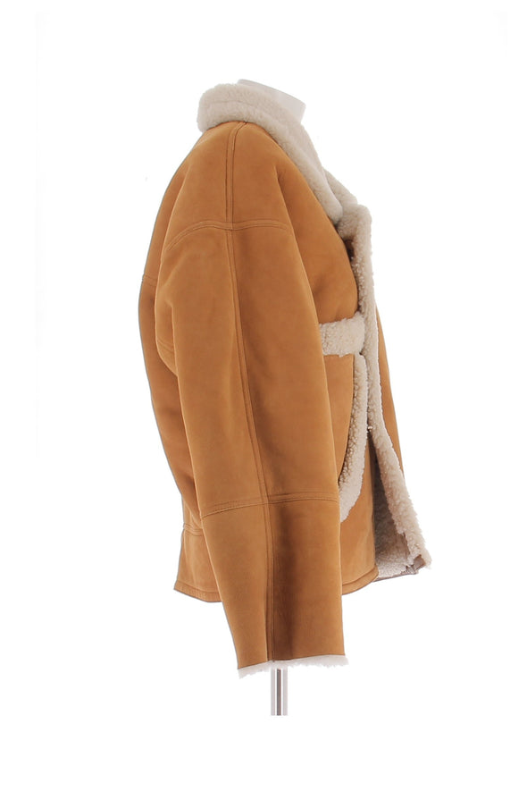 Peau lainée camel