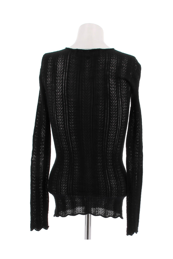 Top en laine noir