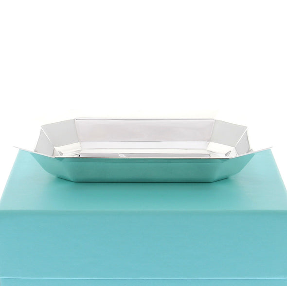 Plateau en laiton plaqué argent