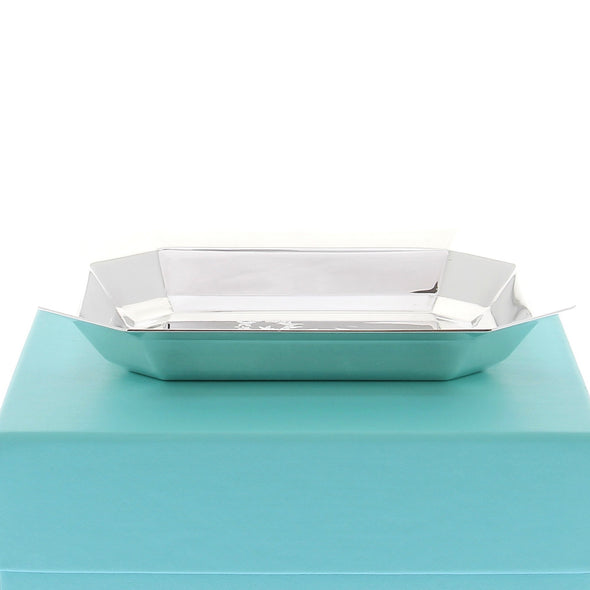 Plateau en laiton plaqué argent