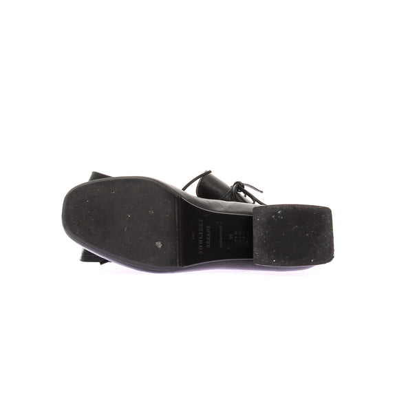 Mocassins noirs en cuir