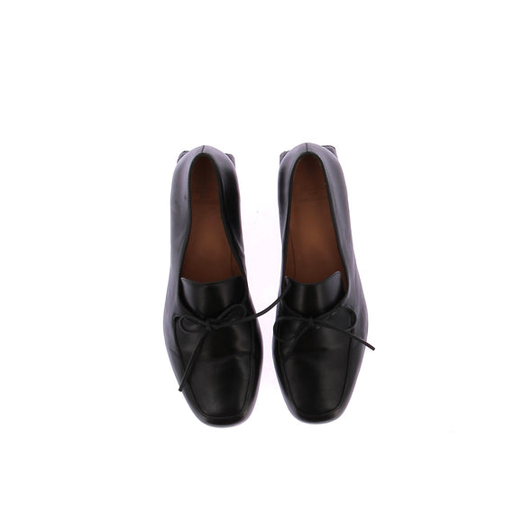 Mocassins noirs en cuir