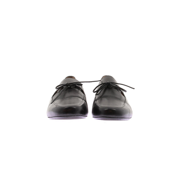 Mocassins noirs en cuir