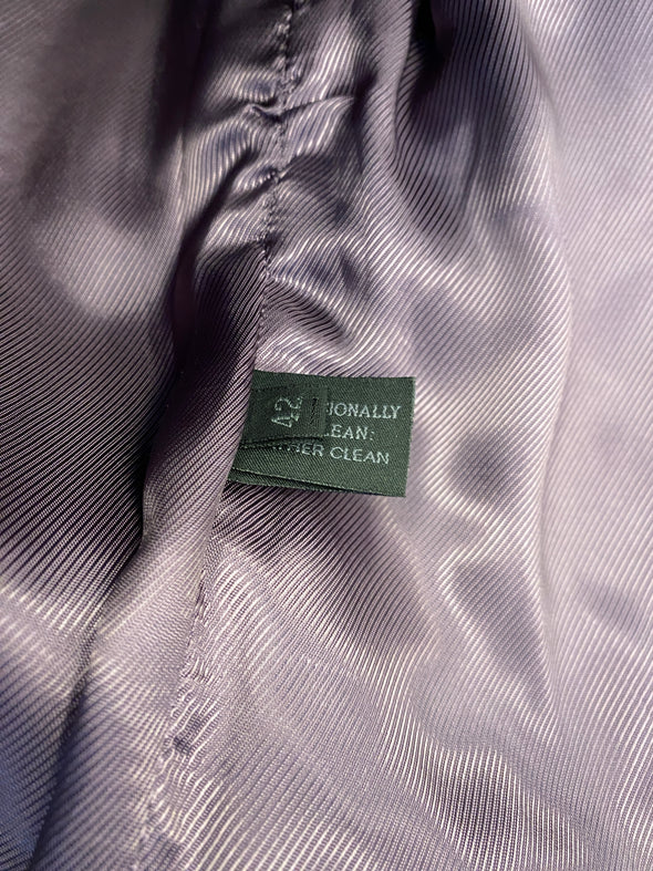 Manteau en autruche violet