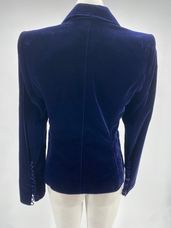 Veste en velours marine