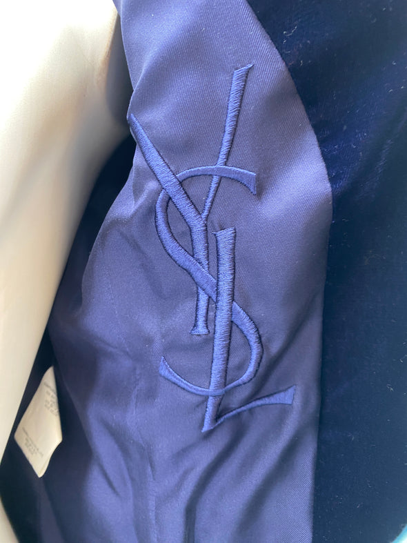 Veste en velours marine