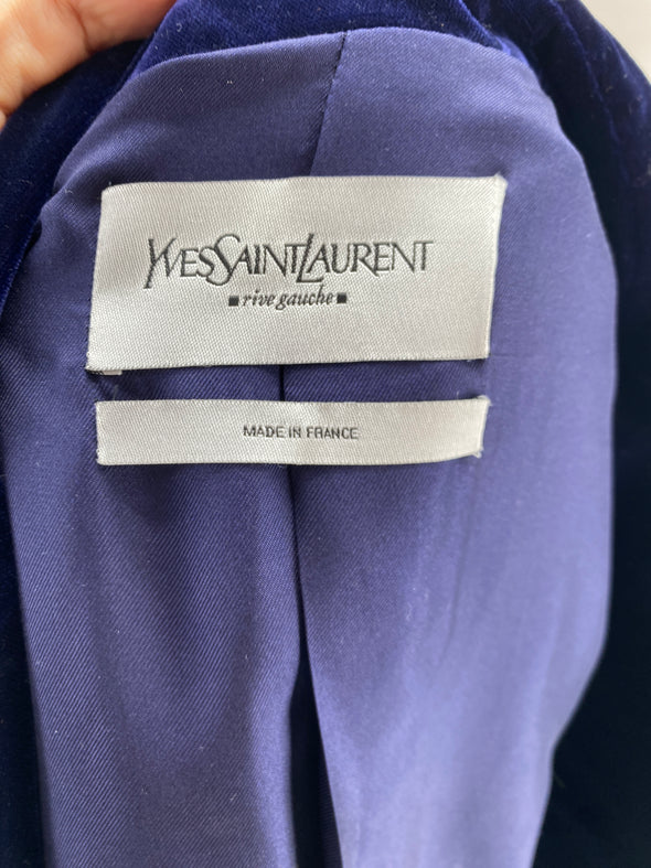 Veste en velours marine
