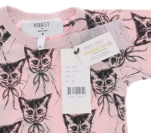 Combinaison pour bébé à imprimé chat