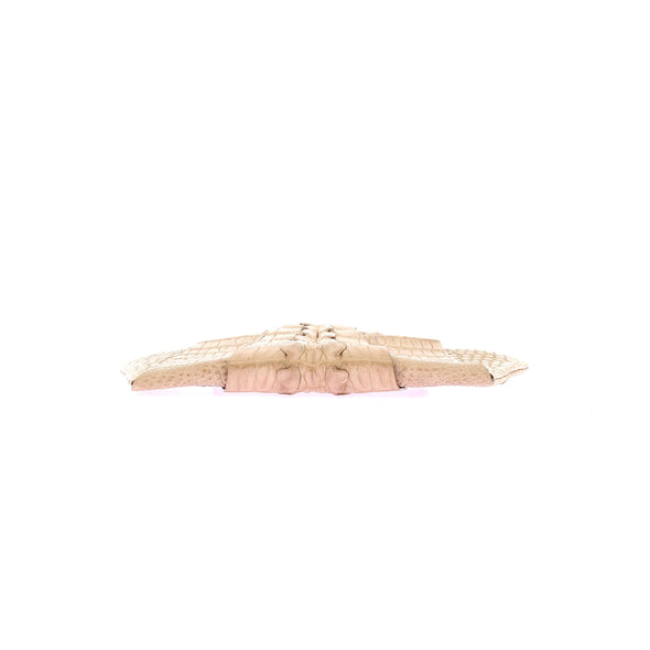 Pochette à imprimé crocodile