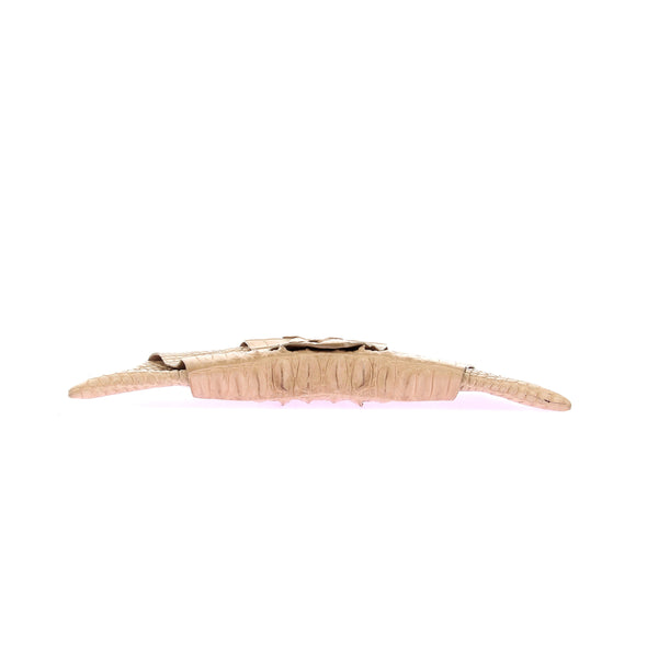 Pochette à imprimé crocodile