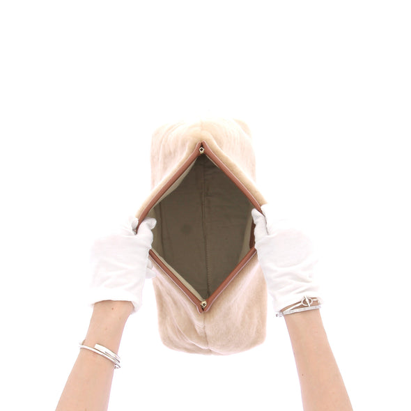 Pochette en shearling