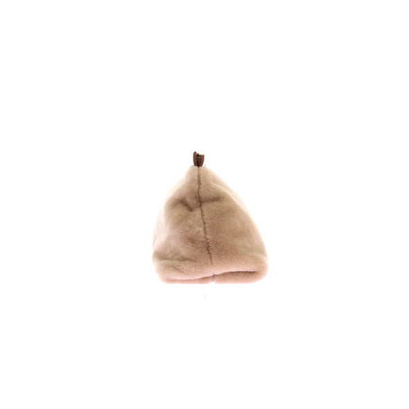 Pochette en shearling