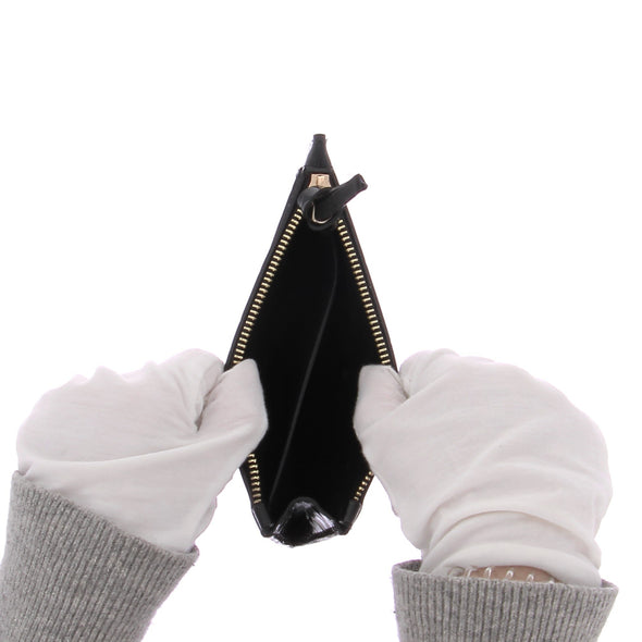 Pochette en cuir verni