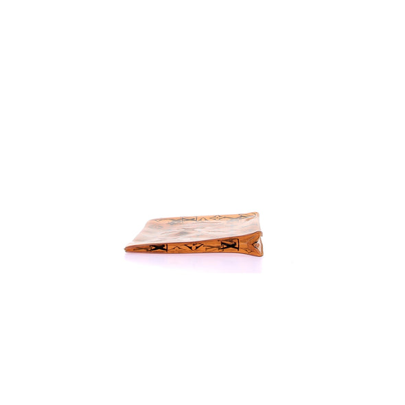 Pochette transparente orange