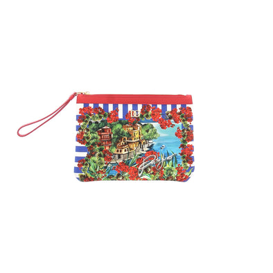 Pochette en toile imprimé "Portofino"