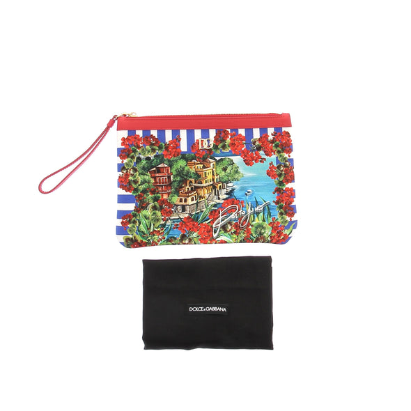 Pochette en toile imprimé "Portofino"