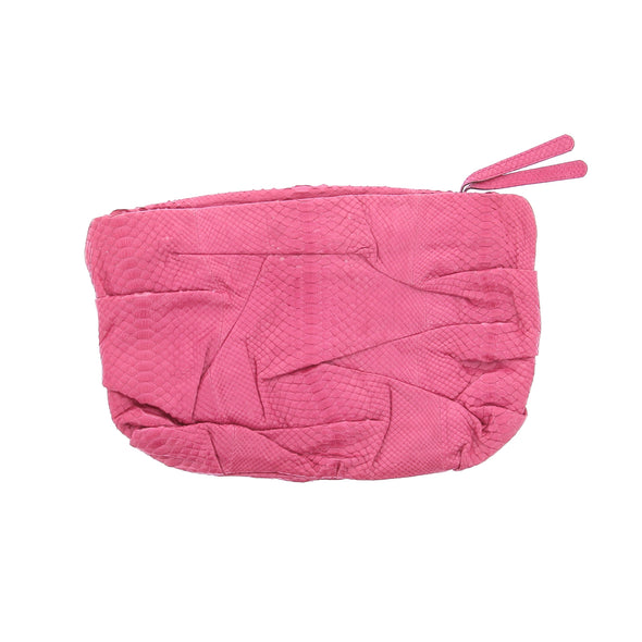 Pochette en cuir de python