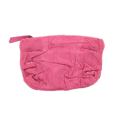 Pochette en cuir de python