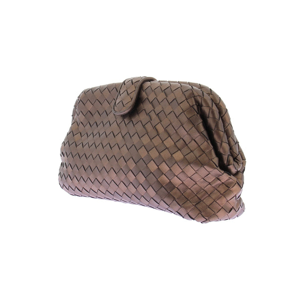 Pochette en cuir tressée "Lauren 1980"