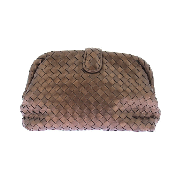 Pochette en cuir tressée "Lauren 1980"