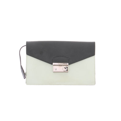 Pochette "Sound" bi-colore en cuir