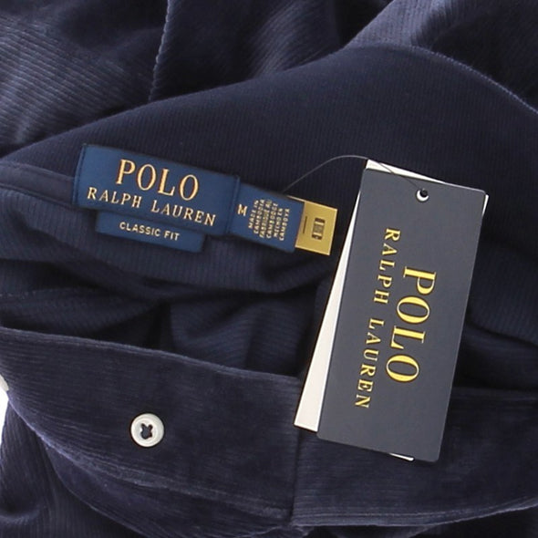 Polo marine en velours