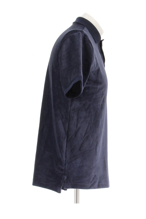 Polo marine en velours