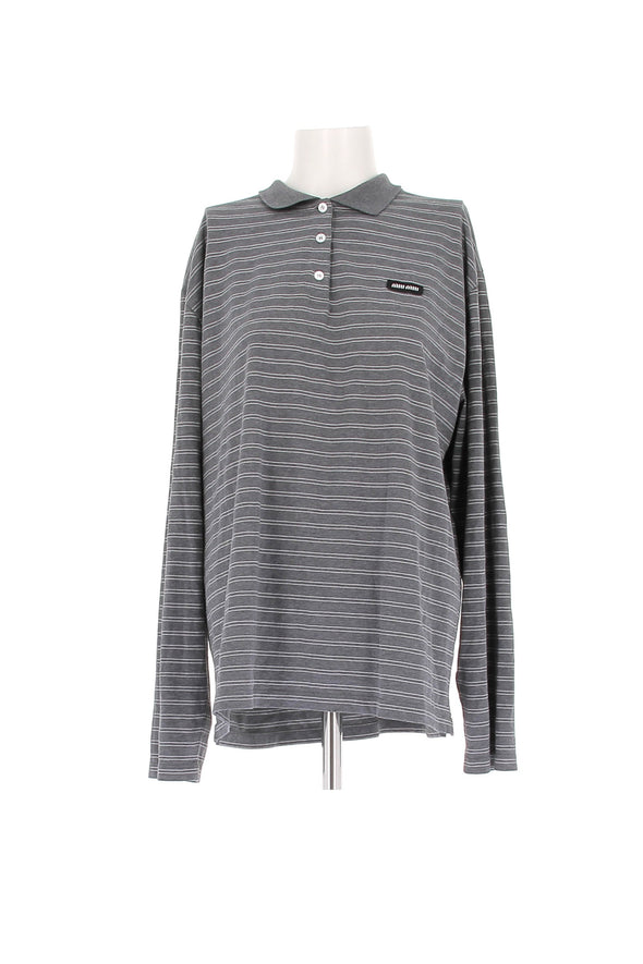Polo oversize gris