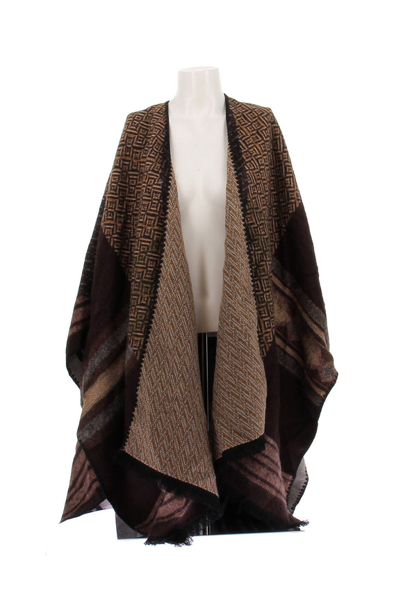 Poncho marron